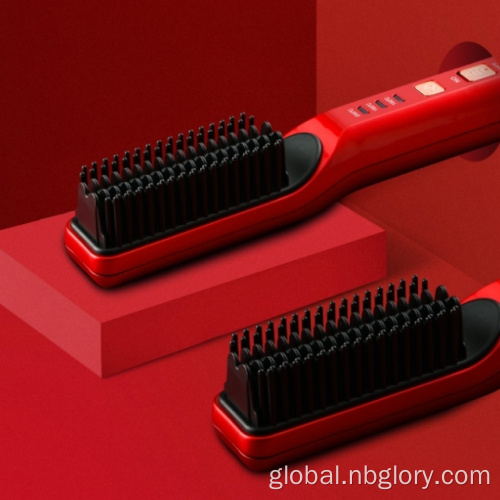 Hair Straightener Brush Electric Hair Straightener Heater brush Factory